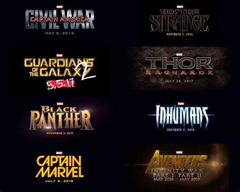 Mcu movies aren't going anywhere: Marvel has announced their new movies till 2019