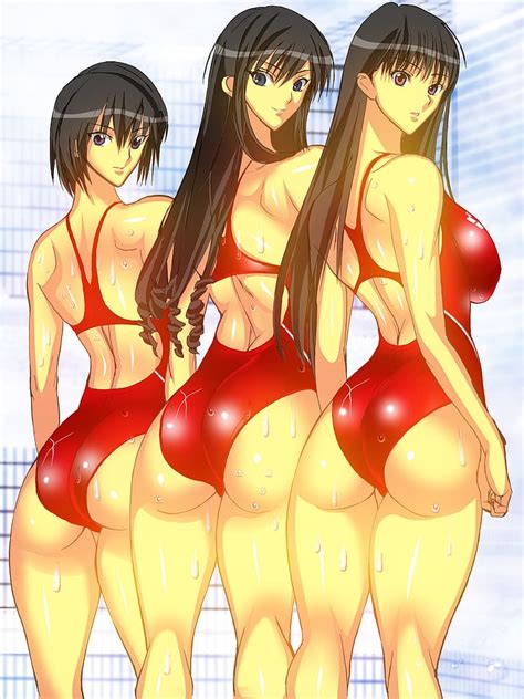 HD Wallpaper Anime Anime Girls Original Characters Swimwear Artwork Wallpaper Flare