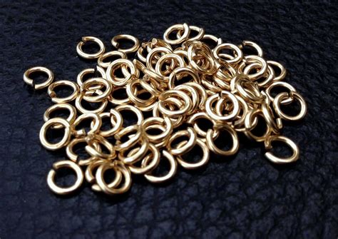 14k Gold Filled Jump Rings 10pcs Gold Fill Open Jump Ring