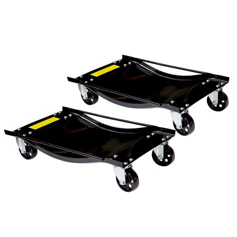 2 Pack Tire Wheel Dollies Vehicle Car Auto Dollies Repair Mover, 1000