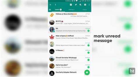 Whatsapp Tips To Mark Unread Messages To Reply Later On Whatsapp