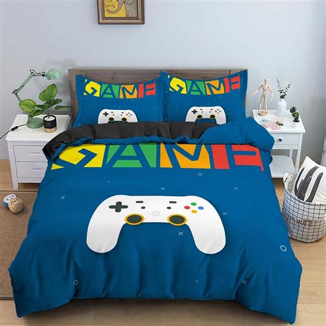 Teen Gamer Duvet Cover Setboy Gaming Gamepad Quilt Cover Set Etsy