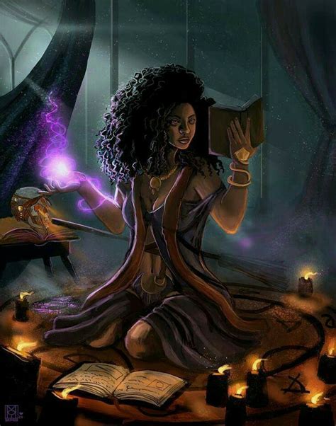 Witch Performing A Ritual Urban Fantasy Character Inspiration Magic Witch Art Black Art