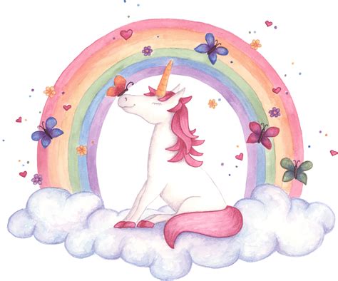 Download Watercolour Unicorn Illustration By Watercolour Unicorn