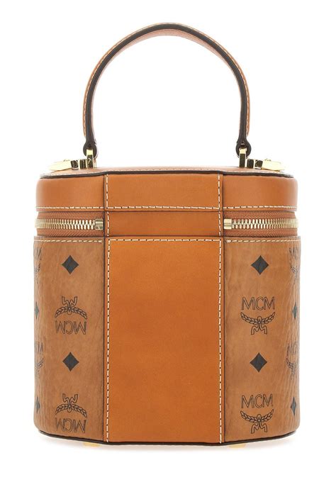 Mcm Cylinder Bucket Bag In Brown Lyst