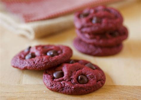 Red Velvet Chocolate Chip Cookies Partial Ingredients