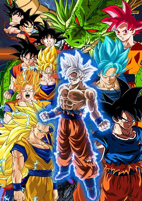 Son Goku Todas Las Fases Personajes De Dragon Ball Imagenes De Goku