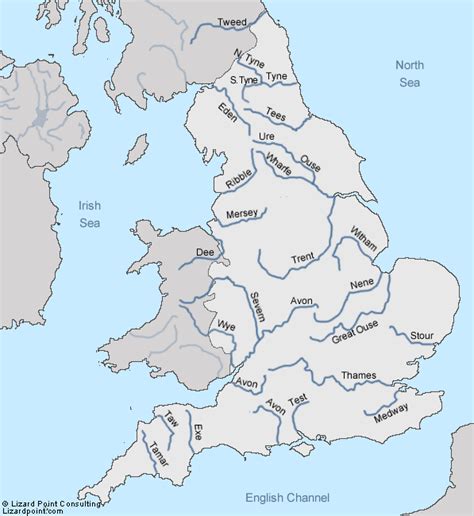 River Map Map Of Britain England Map Map