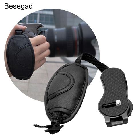 Besegad Novelty Artificial Leather Wrist Hand Grip Strap Belt For Sony