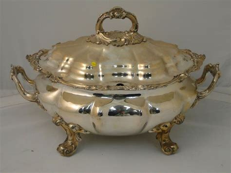 Soup Tureen Silver Plated Antique Victorian 1830 Great Condition Large