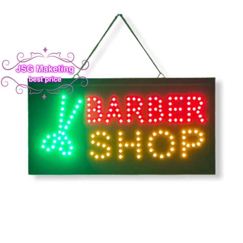 Energy Saving Light Billboard Flashing Mode Barber Shop Led Sign Small