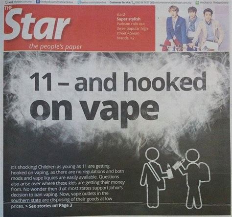 Parents whose kids are vaping often don't know what to do or where to turn for help. Wah 11-year old Msian kids vaping? Maybe we should ban ...