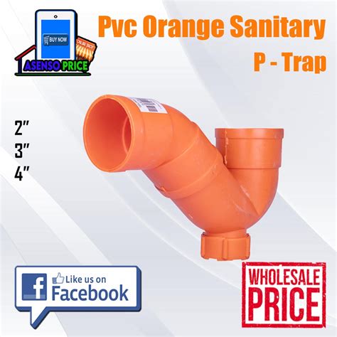 Pvc Orange P Trap 2 Sanitary Fittings Shopee Philippines