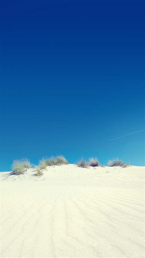 Sky Wallpaper Desert Sand Dune Clear Blue Sky Android Wallpaper
