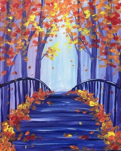 Pin By Michelle Colletta On Paint Party Fall Canvas Painting Simple