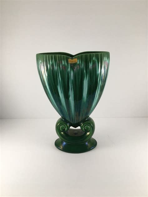 Vintage Royal Haeger Pottery Vase Large Green Ceramic Vase - Etsy