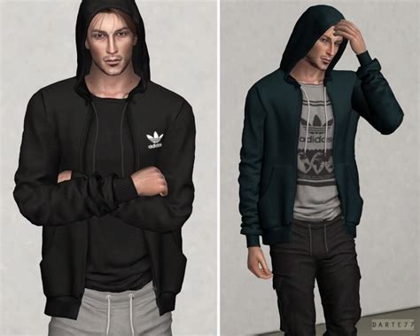 Zip Up Hoodie P At Darte77 Sims 4 Updates