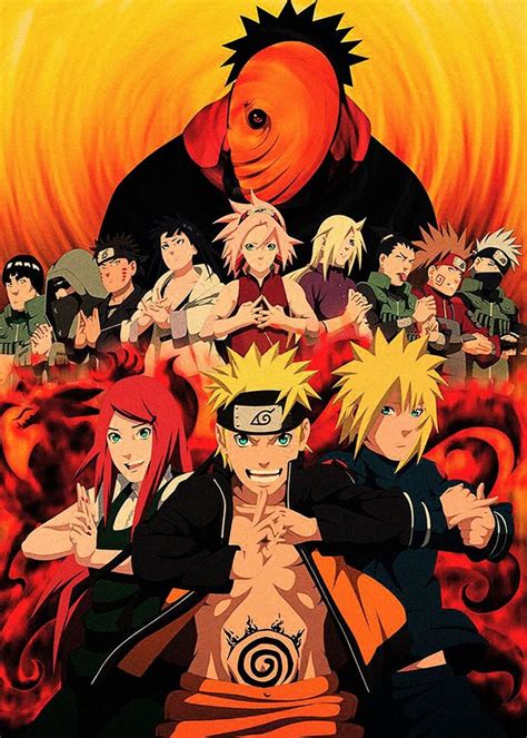 Naruto Anime And Manga Poster Print Metal Posters Displate
