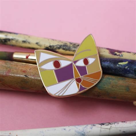 Paw Klee Cat Artist Enamel Pin By Niaski