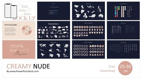 Creamy Nude Fashion PowerPoint Template