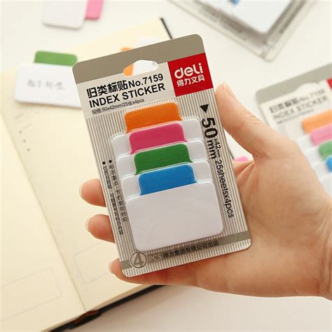 Pcs Lot Index Sticky Notes Mini Sticker For Classification Memo Pad