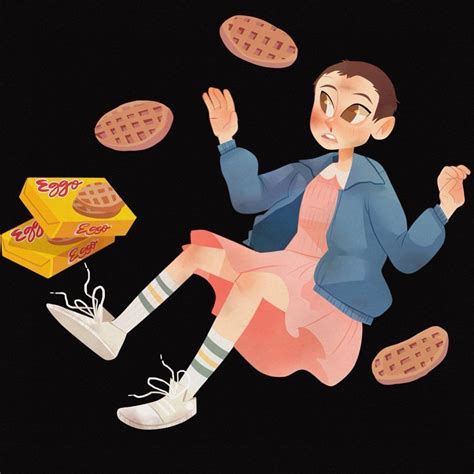 Stranger Things Eleven With Eggo Waffles By Ana Missmugglee Millie Bobby Brown Season