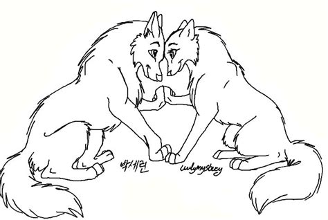 Wolf Couple Drawing In 2020 Anime Wolf Drawing Wolf Drawing Drawings