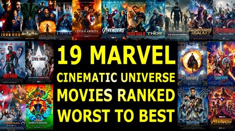 19 Mcu Movies Ranked Worst To Best W Infinity War Youtube
