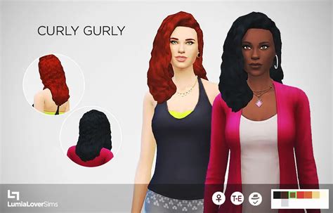 Sims 4 Hairs ~ Lumia Lover Sims Curly Girly