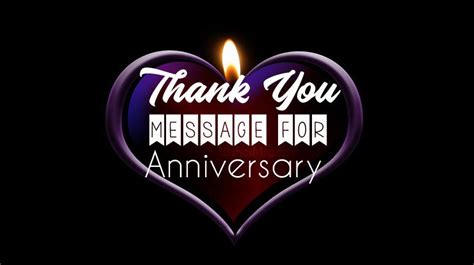 Thank You Messages For Anniversary Wishes And Ts Wishesmsg