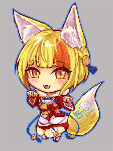 Did a chibi girl kitsune! ♥ : FireEmblemHeroes