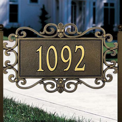 The Best Shape And Style Of Address Plaques For Homes That
