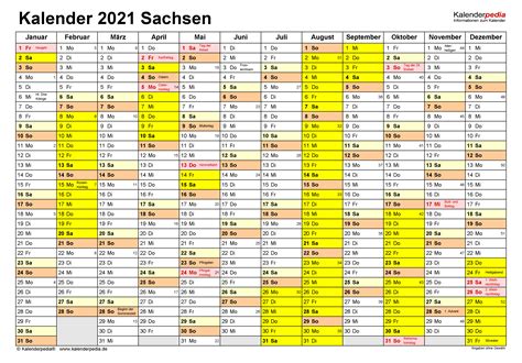 Sehen sie die links unten für weitere informationen über kalender in deutschland Kalender 2021 Sachsen: Ferien, Feiertage, PDF-Vorlagen