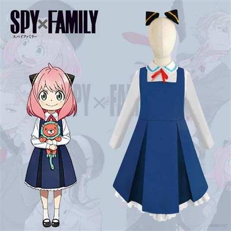 Sam Spy X Familia Anya Forger Cosplay Vestido De Los Niños Anime