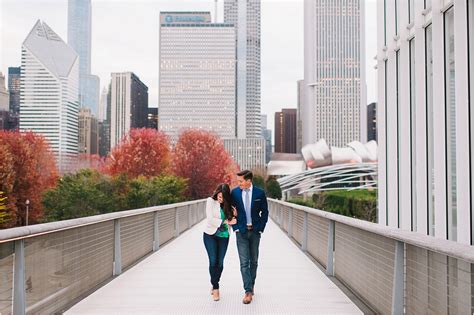 Arielle And Brett Art Institute Of Chicago Engagement Session T And S