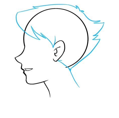 Anime Boy Side Profile Drawing Anime Add The Anime Boy S Ear