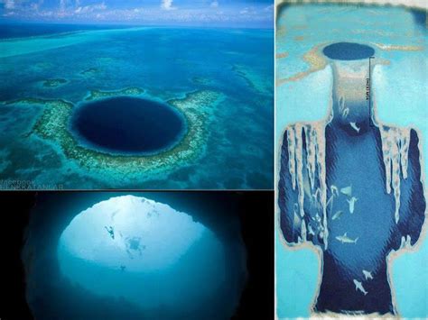 Great Blue Hole Belize It Is A Large Submarine Sinkhole 300m Across