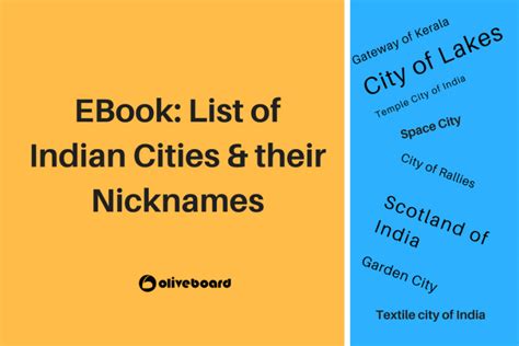 Indian Cities And Their Nicknames Indian Cities And Nicknames In Hot