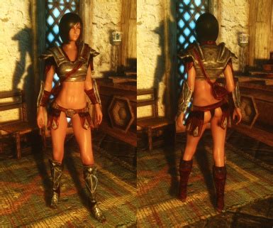 Sexy Vanilla Female Armor For UNP And SevenBase With BBP At Skyrim