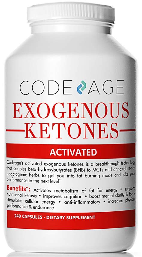 Codeage Exogenous Ketones Capsules 240 Count Keto Diet Supplement With Bhb Salts As Exogenous