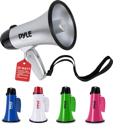 Pyle Pro Portable Megaphone Speaker Siren Bullhorn