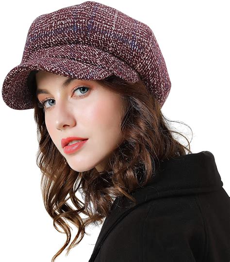 Sumolux Women Beret Newsboy Hat French Cotton Cap Classic Autumn Spring