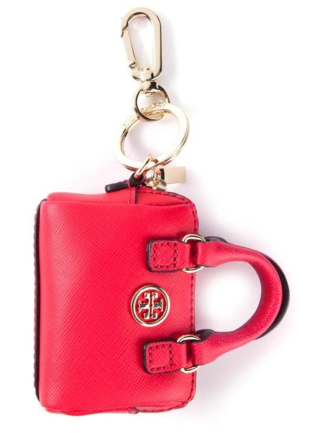 Tory Burch Handbag Keychain In Red Lyst
