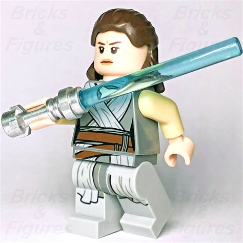Star Wars Lego Rey Grey Robe The Last Jedi Padawan Minifigure 75189
