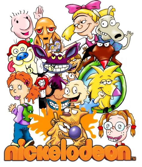 Custom 90s Retro Nickelodeon Cartoons Tshirt Rugrats