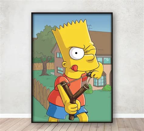 The Simpsons Bart Simpson Poster Home Decor Bedroom Wall Art Print A4