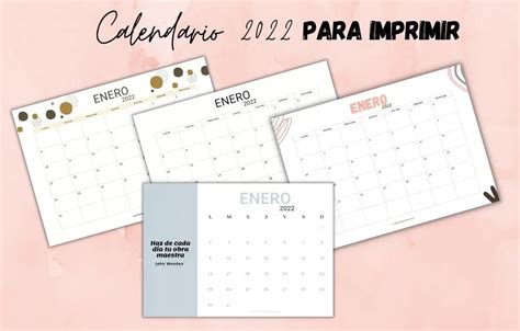 Calendarios ️ Para Imprimir