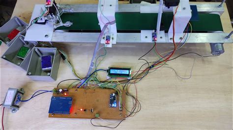 Color Sensor And Metal Sensor Product Sorting Conveyor Belt Arduino