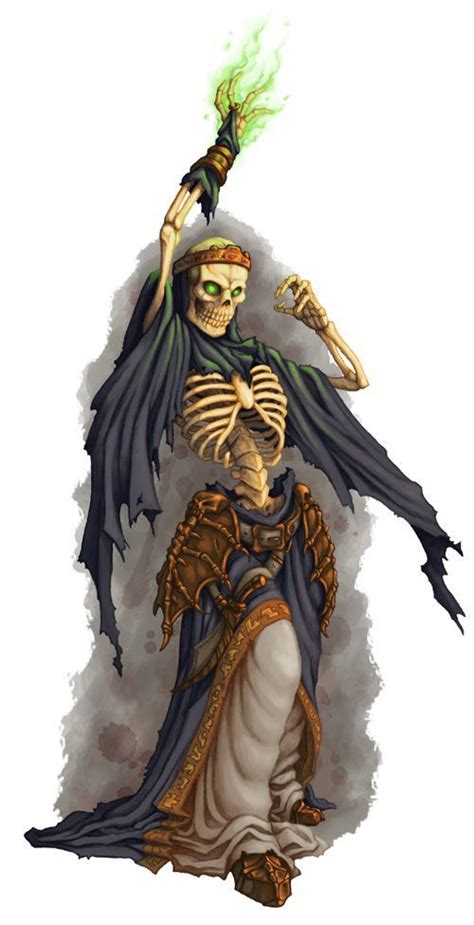 Animated Skeleton Sorcererwarlockwizard Heroic Fantasy Fantasy Rpg