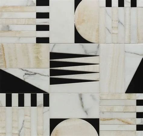 Artistic Tile Alison Rose Euclid Large Onyx 921364 Material Bank